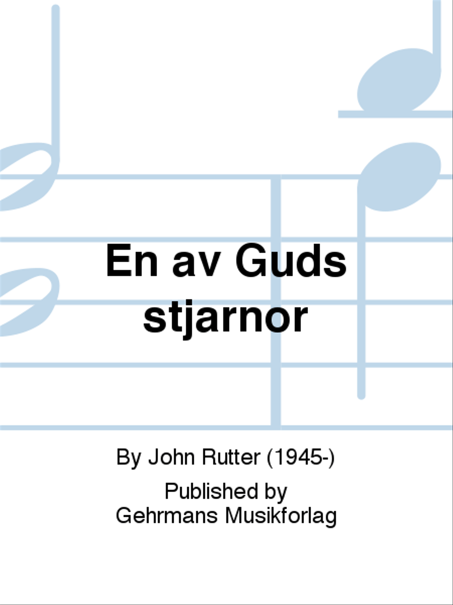 En av Guds stjarnor Unison Choir scores gallery preview page 1