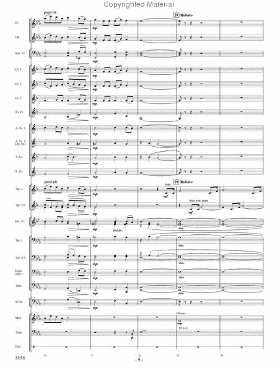 Lest We Forget Concert Band scores gallery preview page 7