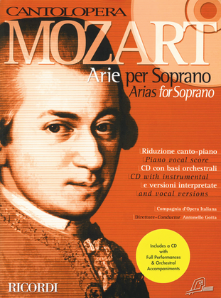 Book cover for Mozart Arias for Soprano