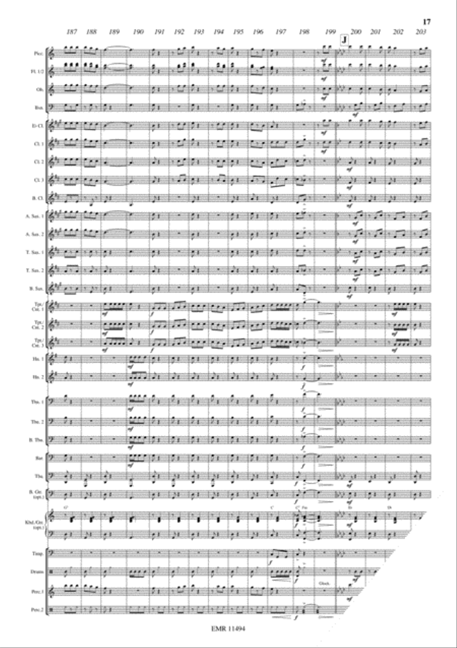 Flight To Sevilla Concert Band scores gallery preview page 18