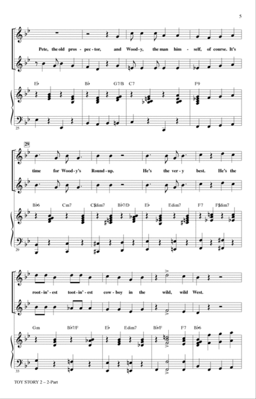 Toy Story 2 (Medley) (arr. Mac Huff) 2-Part scores gallery preview page 3