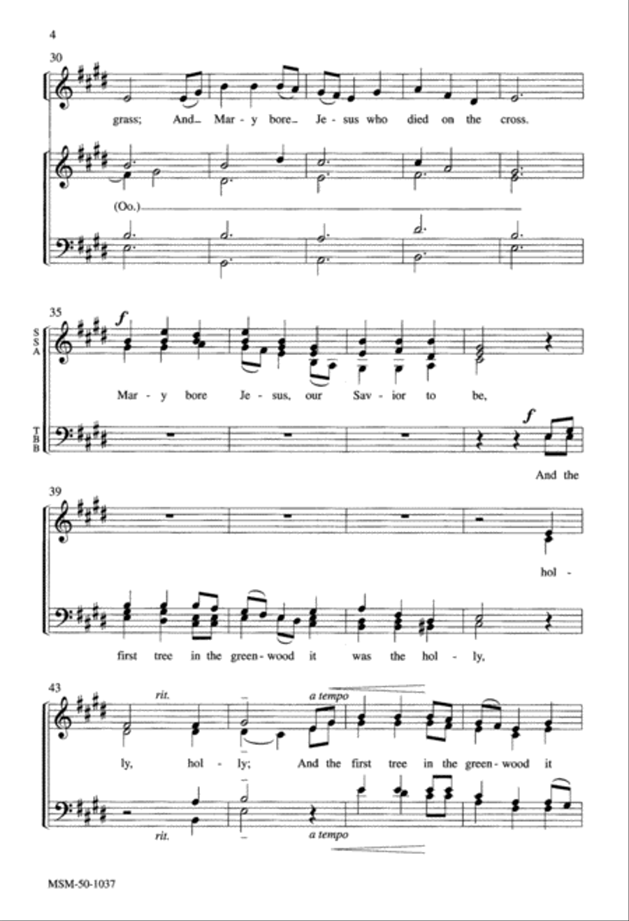 The Holly Bears a Berry Divisi scores gallery preview page 3