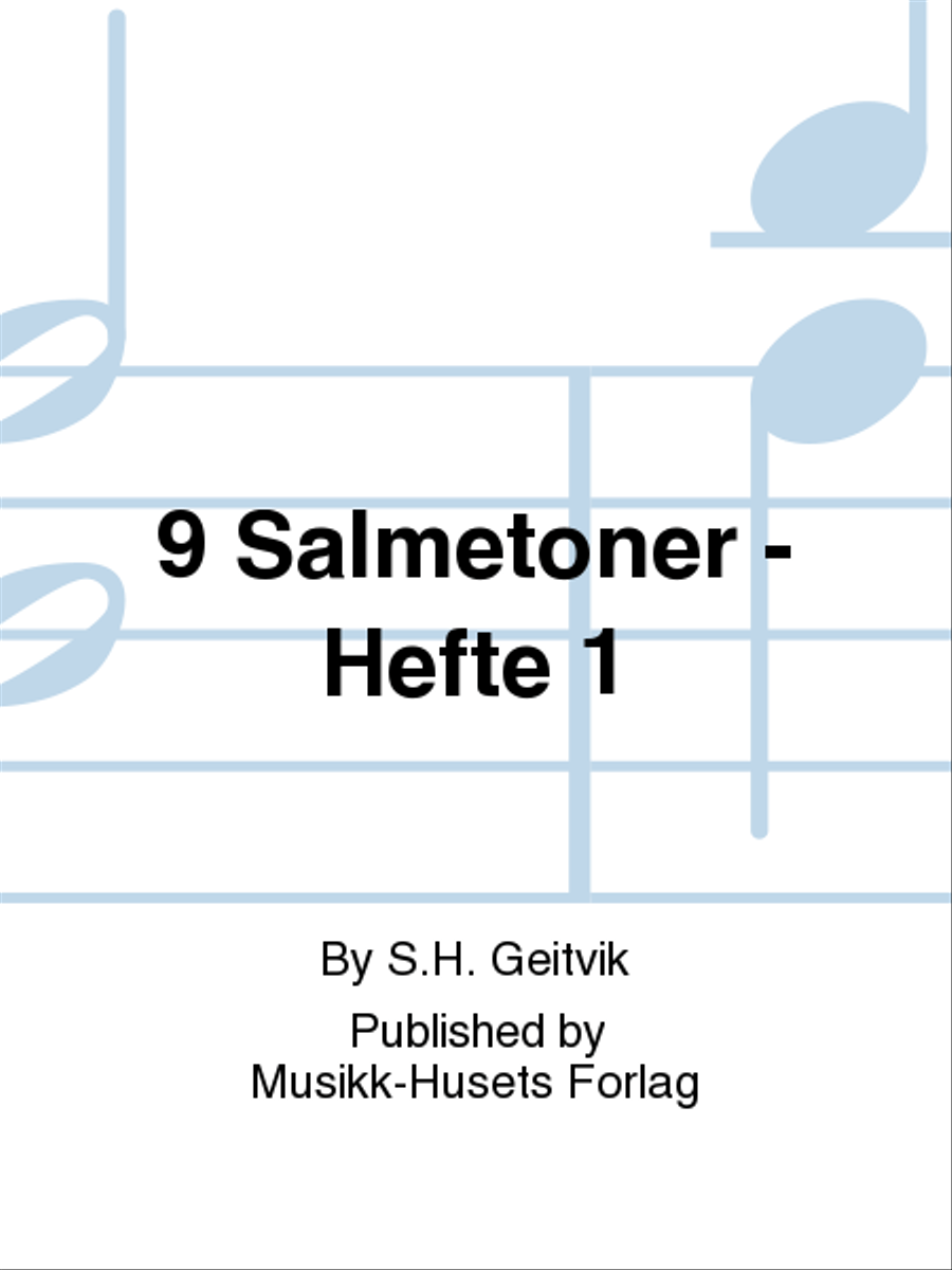 9 Salmetoner - Hefte 1 Organ scores gallery preview page 1