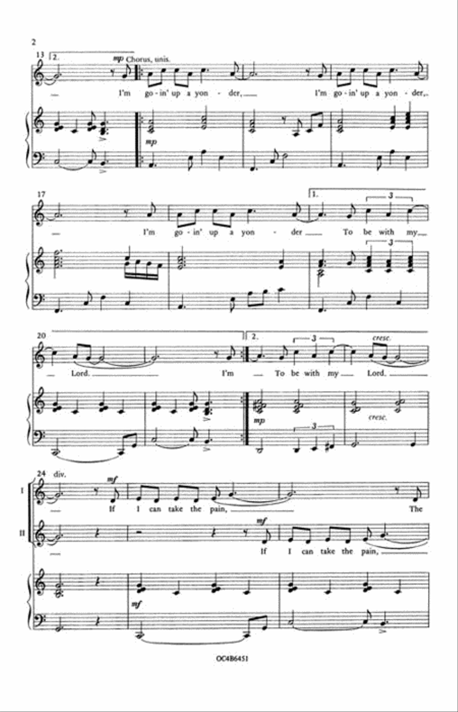 I'm Goin' Up a Yonder SSAA scores gallery preview page 3