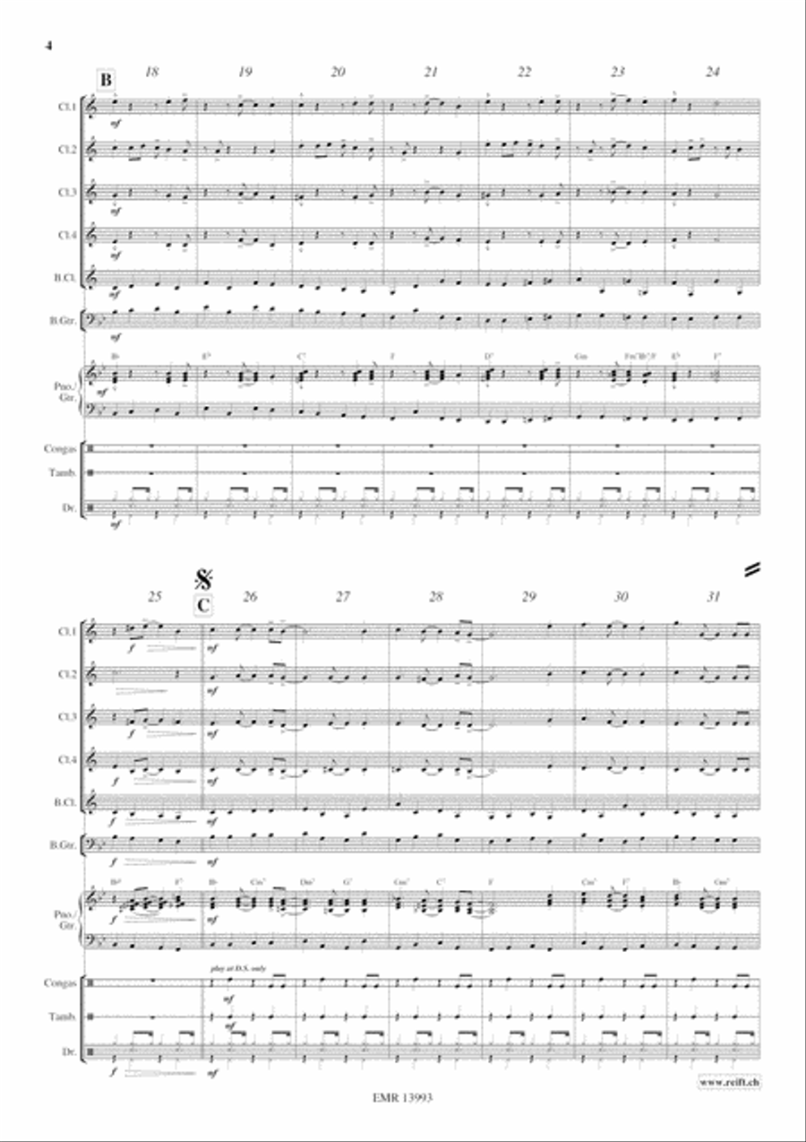 A Merry Christmas A Merry Christmas Clarinet Quintet scores gallery preview page 5