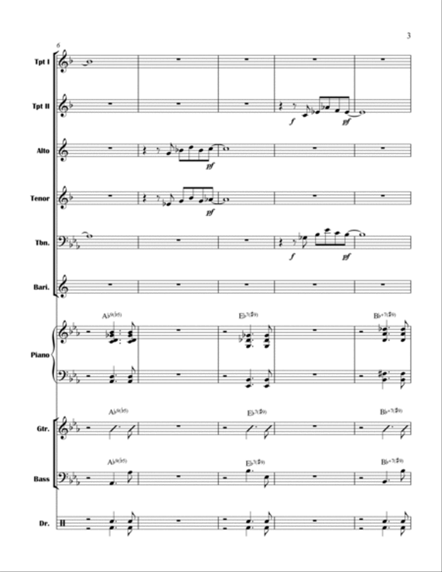 Blue Trane Jazz Ensemble scores gallery preview page 3