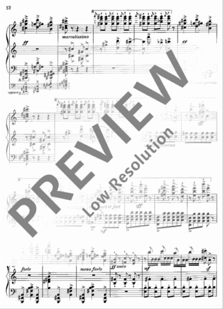 L'Oiseau de feu - The Firebird Piano Solo scores gallery preview page 13