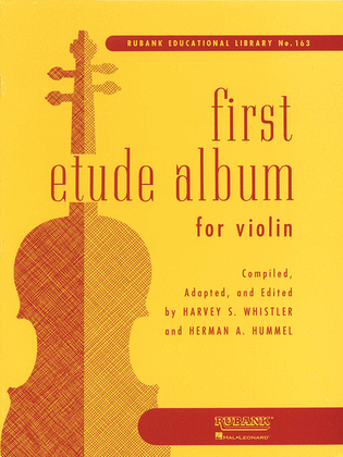 Book cover for First Etude Album for Violin