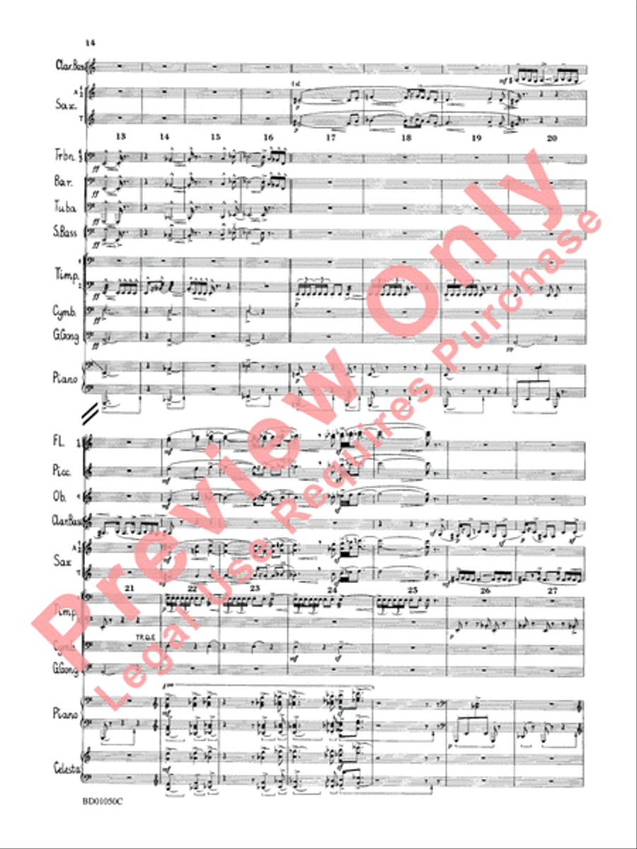 Trittico Concert Band scores gallery preview page 17