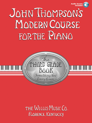 Book cover for John Thompson's Modern Course for the Piano - Third Grade (Book/Audio)
