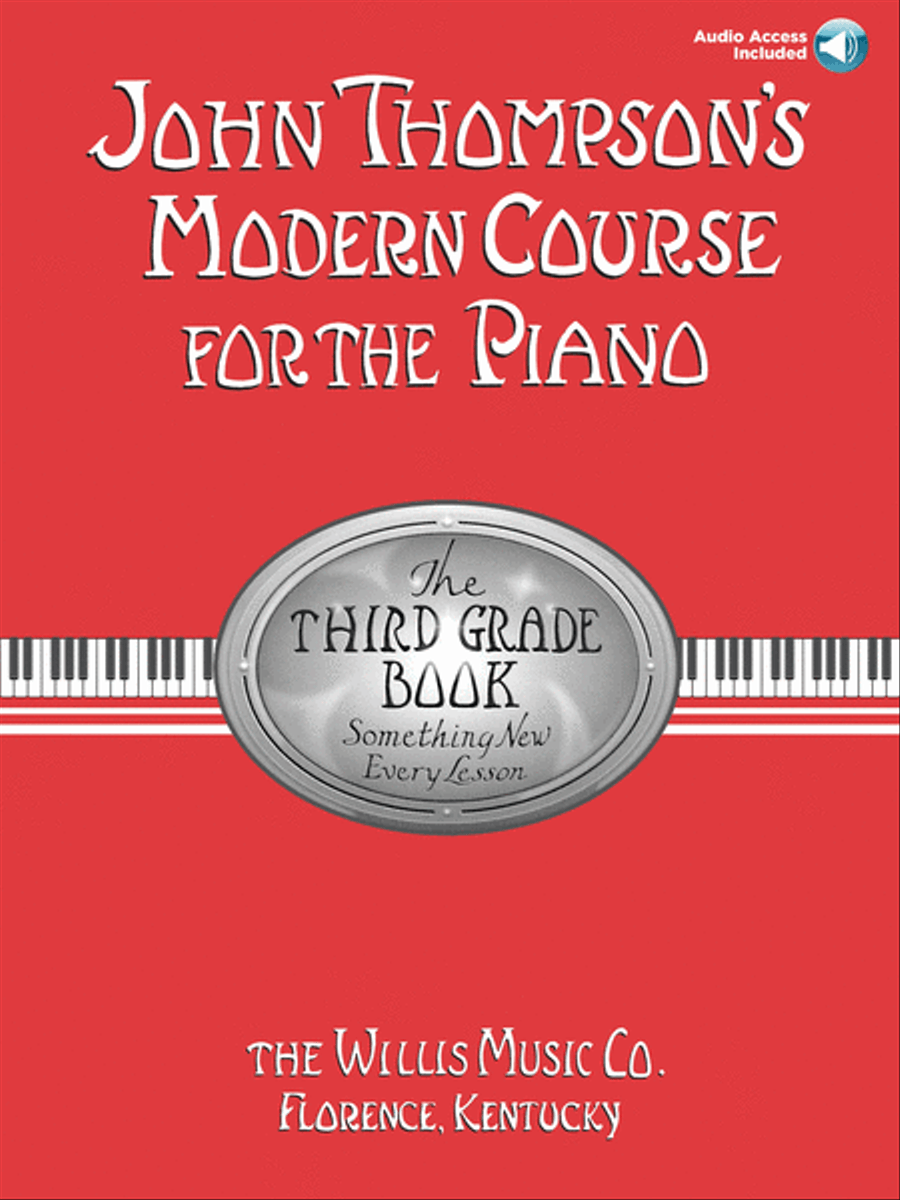 Book cover for John Thompson's Modern Course for the Piano - Third Grade (Book/Audio)