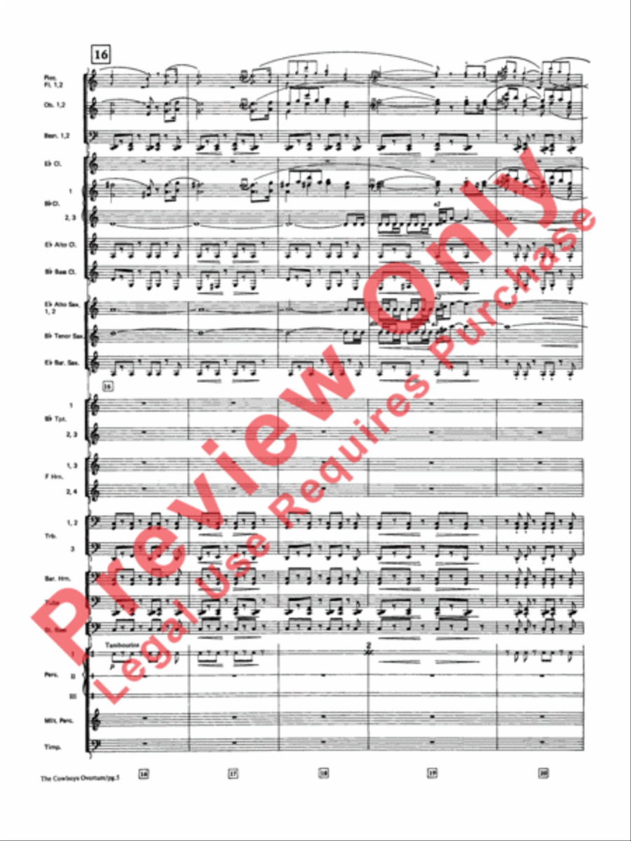 The Cowboys Concert Band scores gallery preview page 6