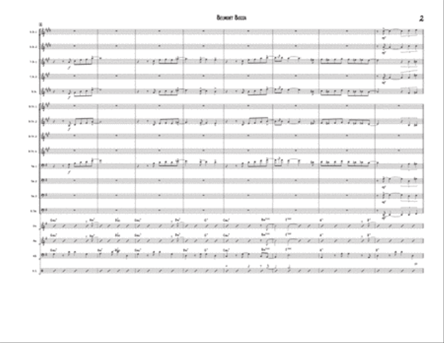 Belmont Bossa Jazz Ensemble scores gallery preview page 2