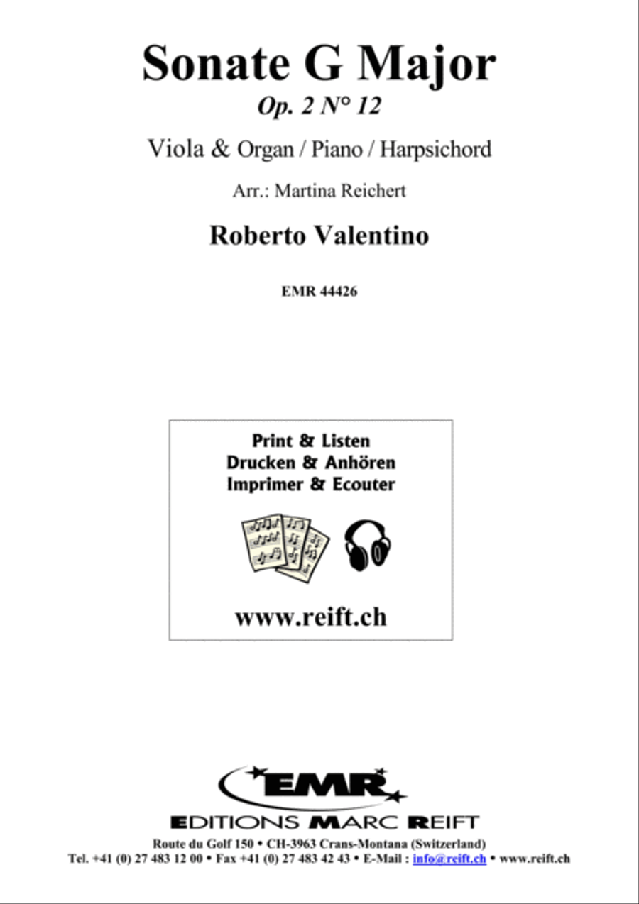 Sonate G Major Sonate G Major Viola scores gallery preview page 2