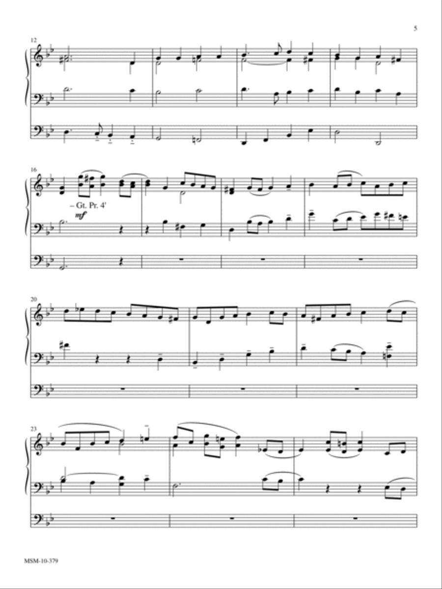 Three Hymns of Rejoicing for Organ Organ Solo scores gallery preview page 2