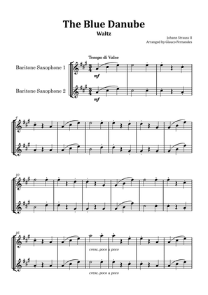 The Blue Danube - Baritone Saxophone Duet