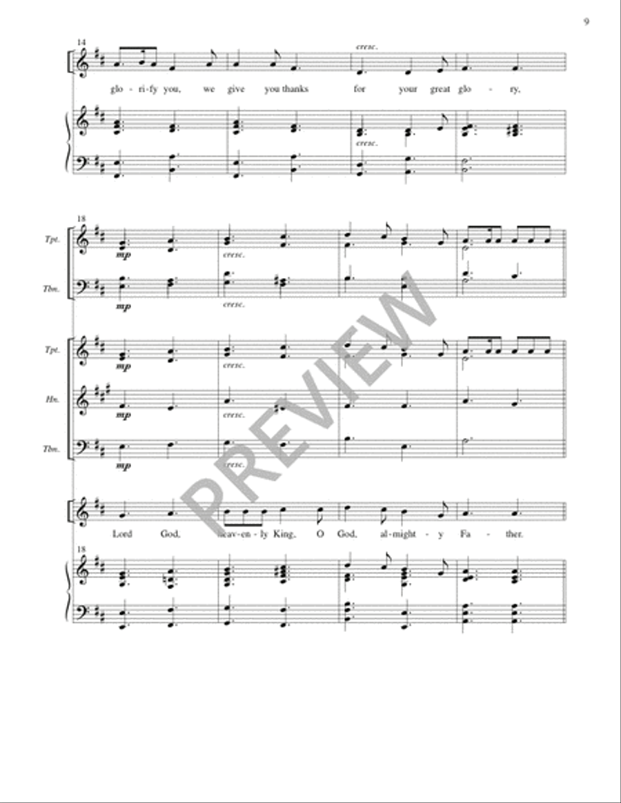 Missa Pacem (Full Score) Missa Pacem (Full Score) 4-Part scores gallery preview page 10