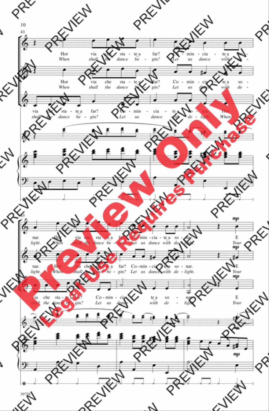 Sonatemi un Balletto Women's Choir scores gallery preview page 10