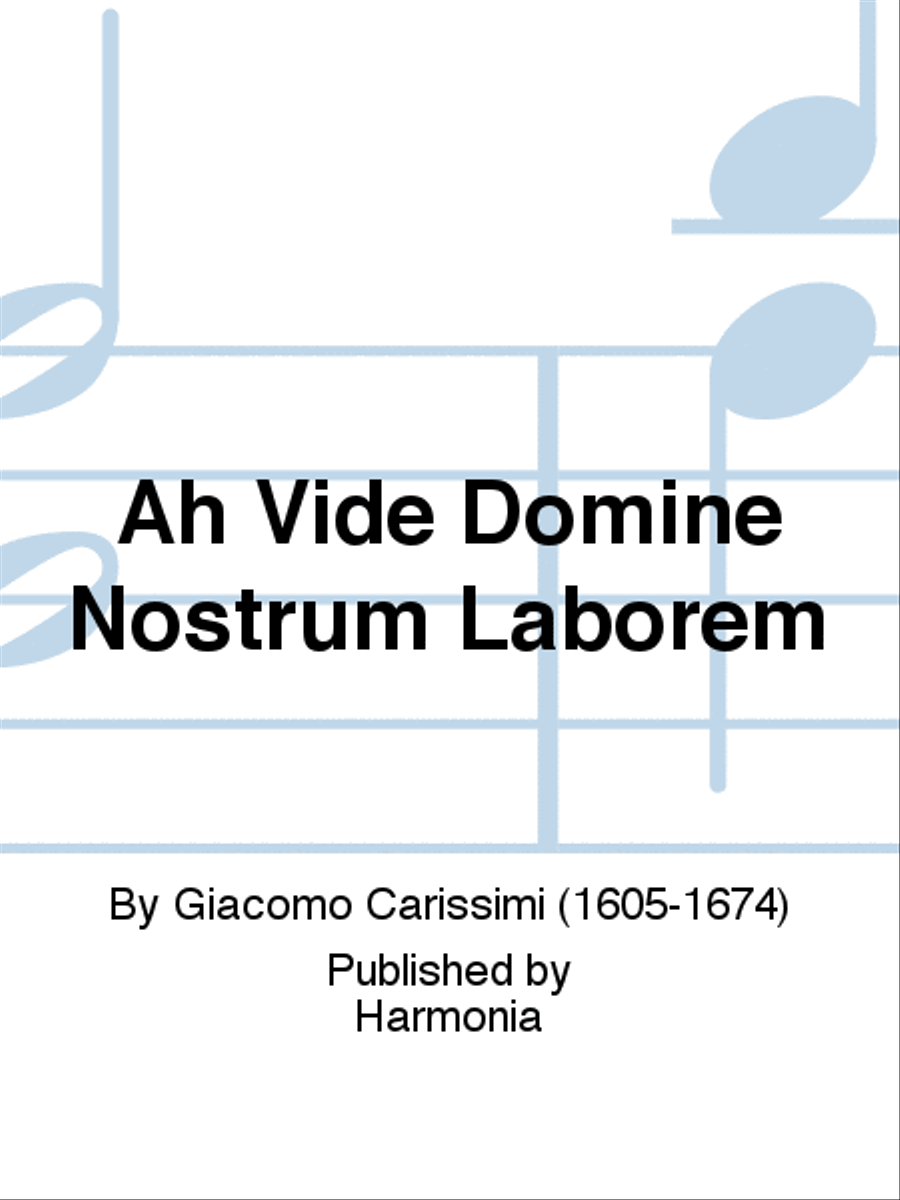 Ah Vide Domine Nostrum Laborem School and Community scores gallery preview page 1