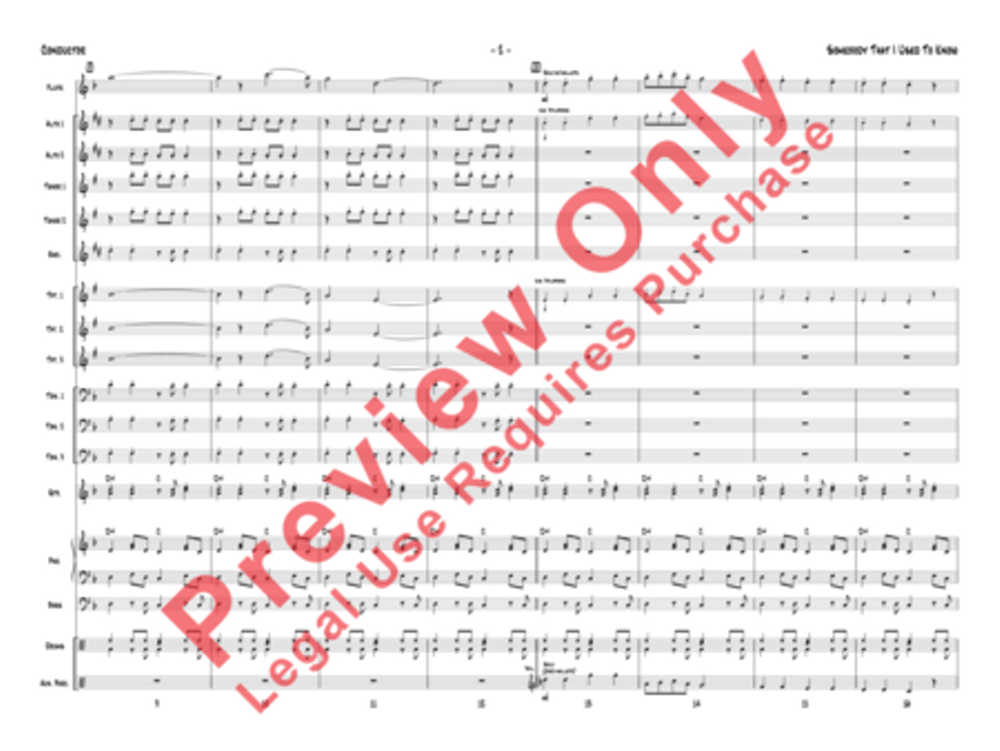 Somebody That I Used to Know Jazz Ensemble scores gallery preview page 5