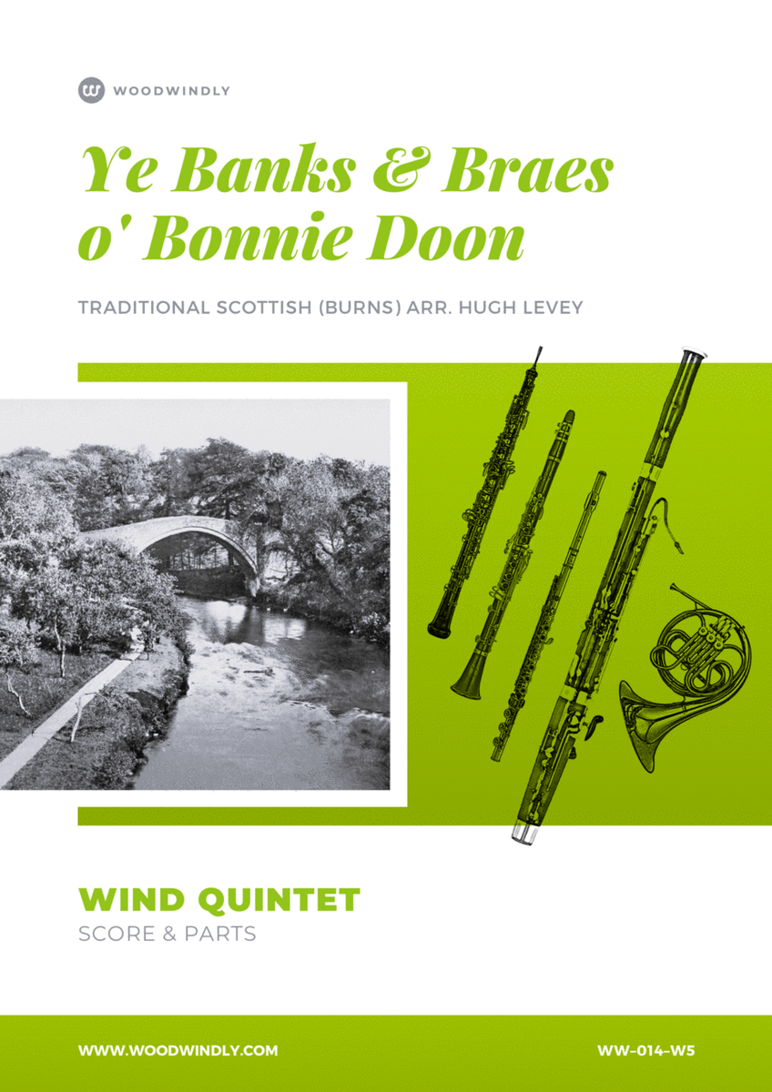Ye Banks and Braes o Bonnie Doon/The Caledonian Hunt's Delight - Wind Quintet image number null