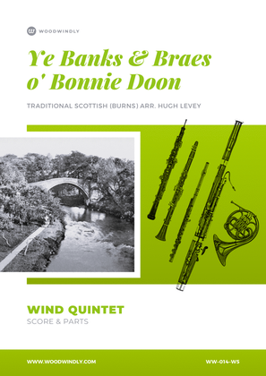 Book cover for Ye Banks and Braes o Bonnie Doon/The Caledonian Hunt's Delight - Wind Quintet
