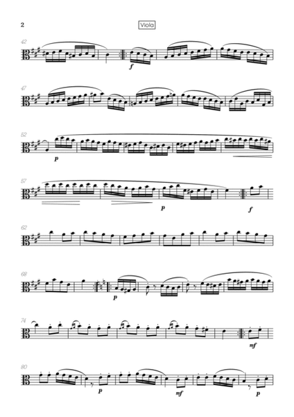 Rondo Alla Turca (Turkish March) • viola sheet music image number null