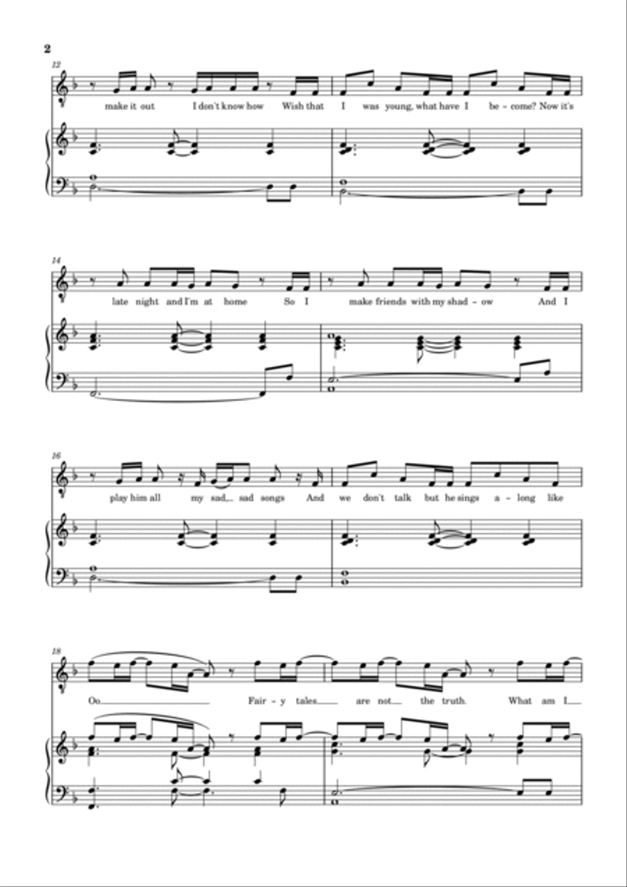 Peter Pan Was Right Voice scores gallery preview page 2