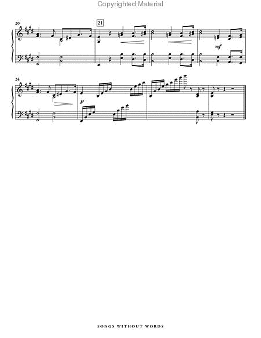 Songs Without Words Percussion Ensemble scores gallery preview page 3