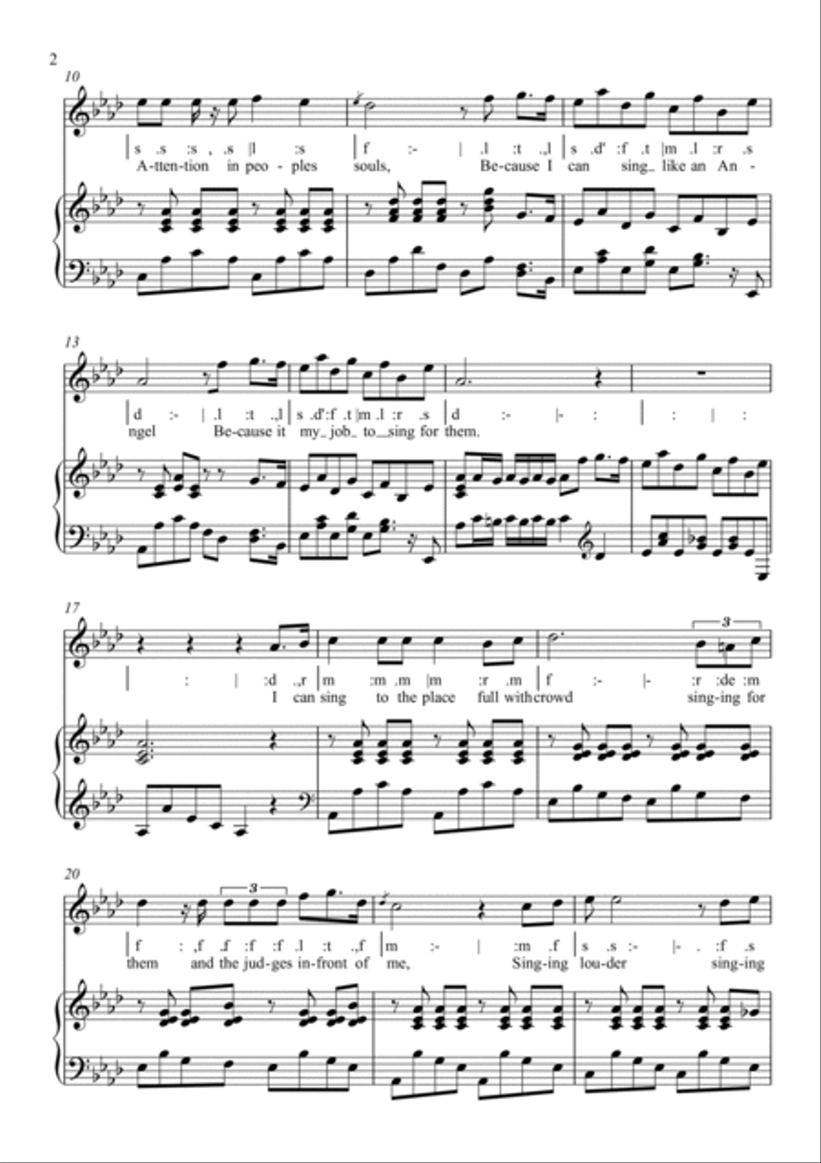 I CAN SING!! I CAN SING!! Voice scores gallery preview page 2