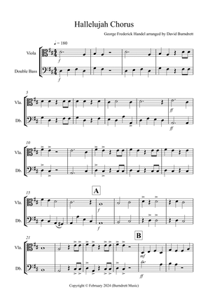 Hallelujah Chorus for Viola and Double Bass Duet