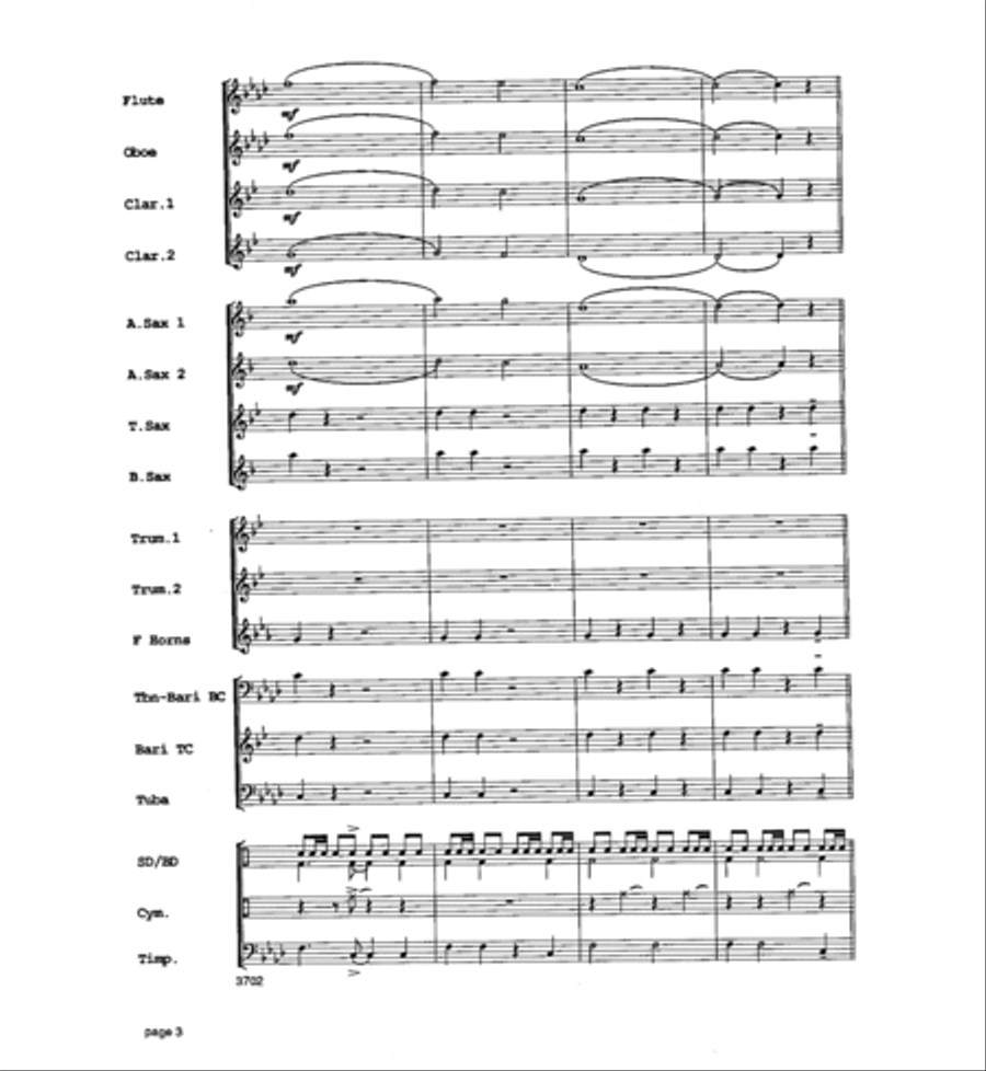 Legend of Fort Apache Concert Band scores gallery preview page 4