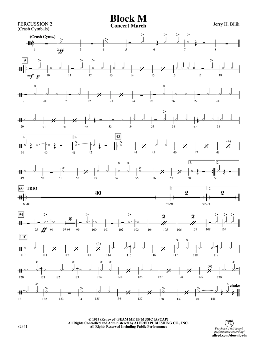 Block M: 2nd Percussion