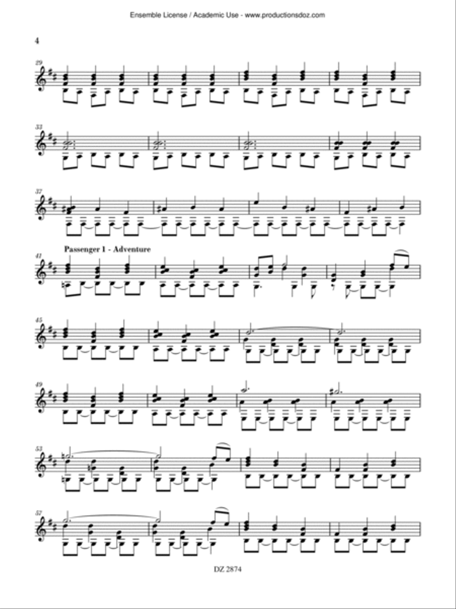 Picture on a Train Classical Guitar scores gallery preview page 4