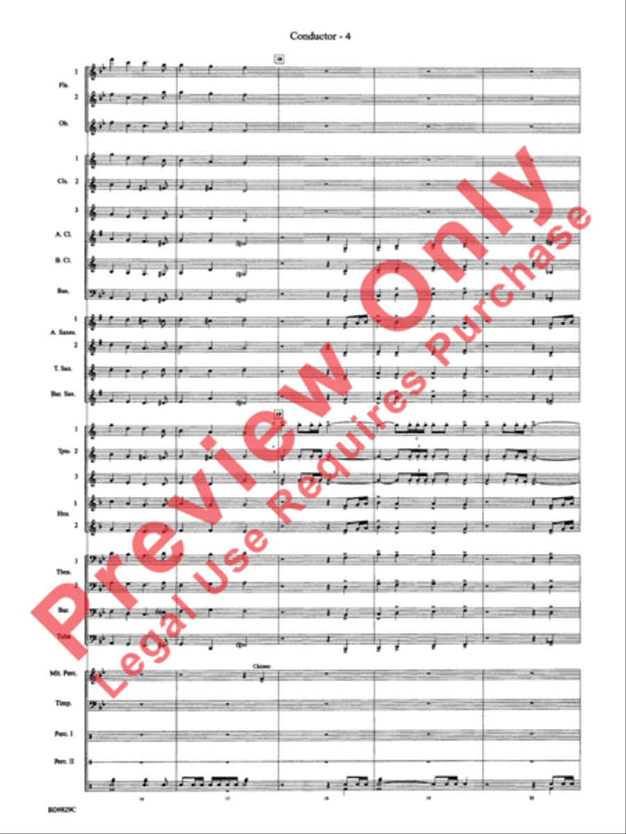 Christmas Winds (Overture) Concert Band scores gallery preview page 6