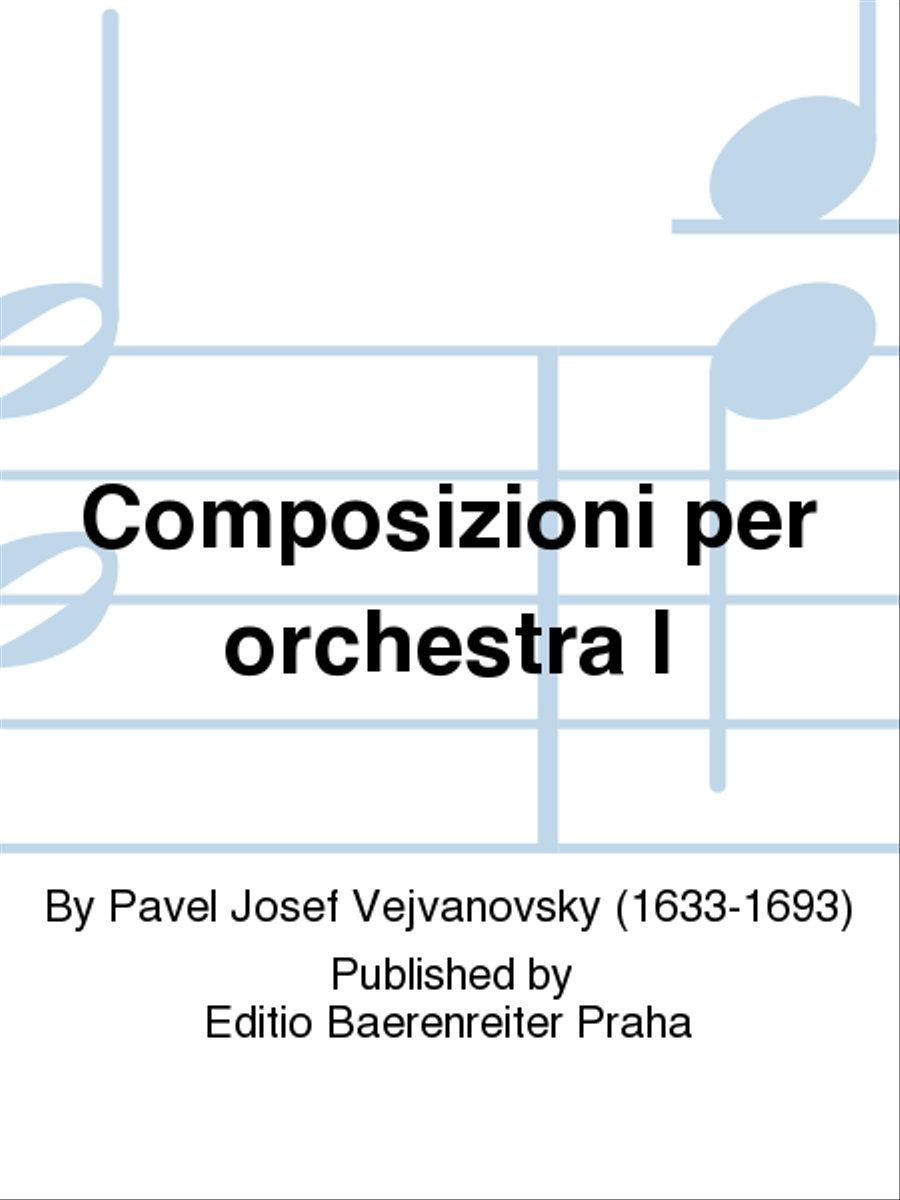 Composizioni per orchestra I