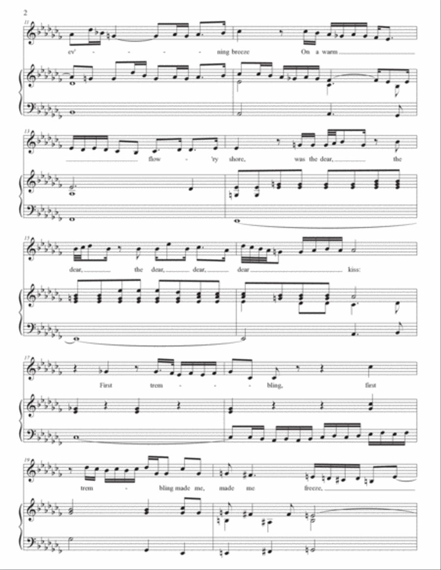 PURCELL: Sweeter than roses (transposed to A-flat minor) Voice scores gallery preview page 3