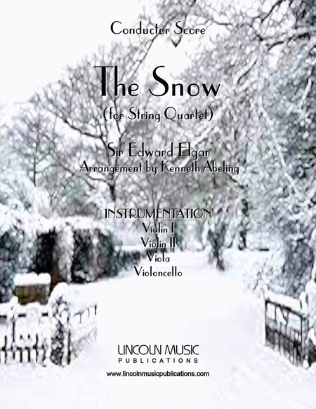 The Snow, Op. 26, No. 1 (for String Quartet) image number null