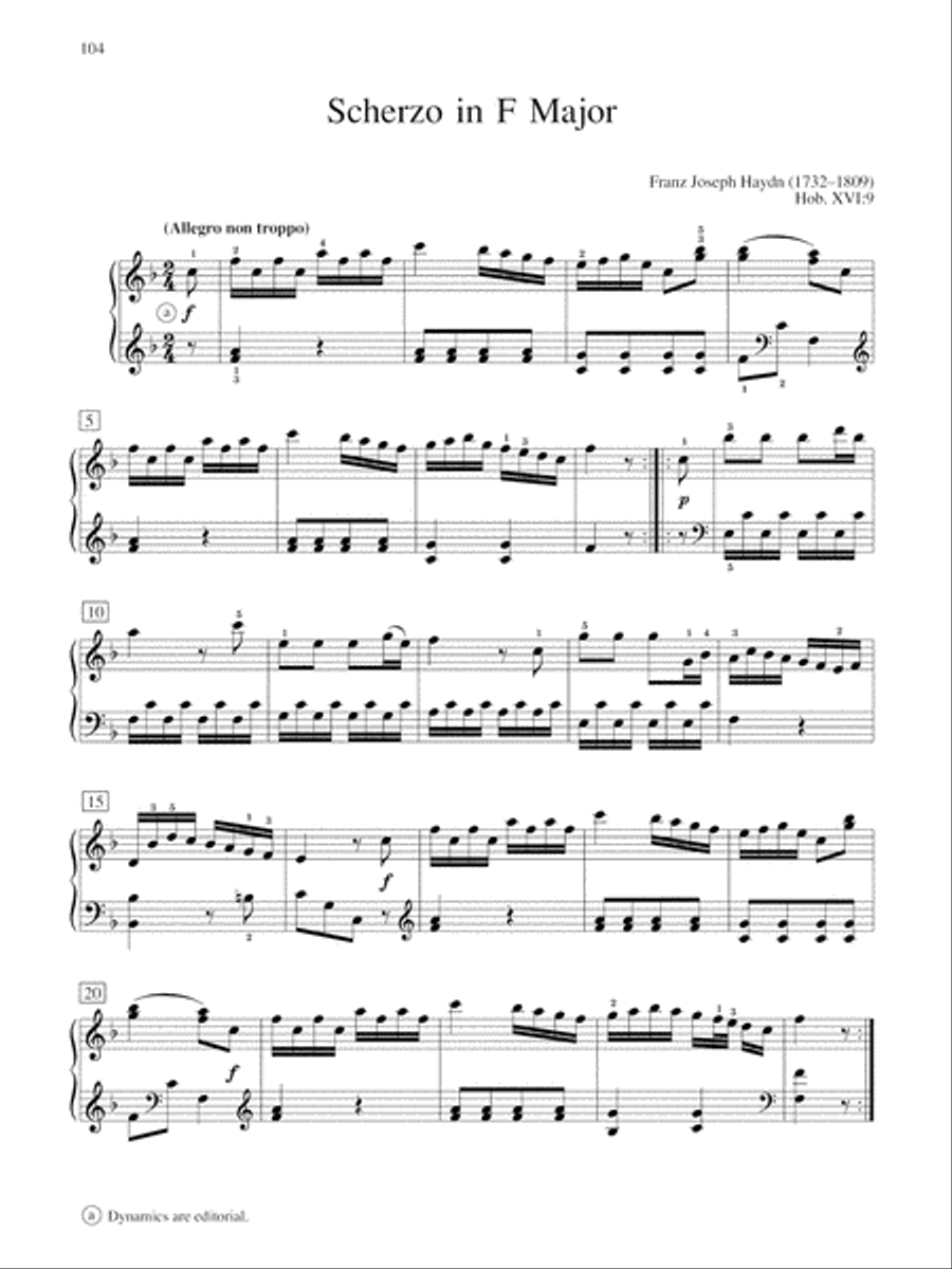 Anthology of Classical Piano Music Piano Solo scores gallery preview page 10