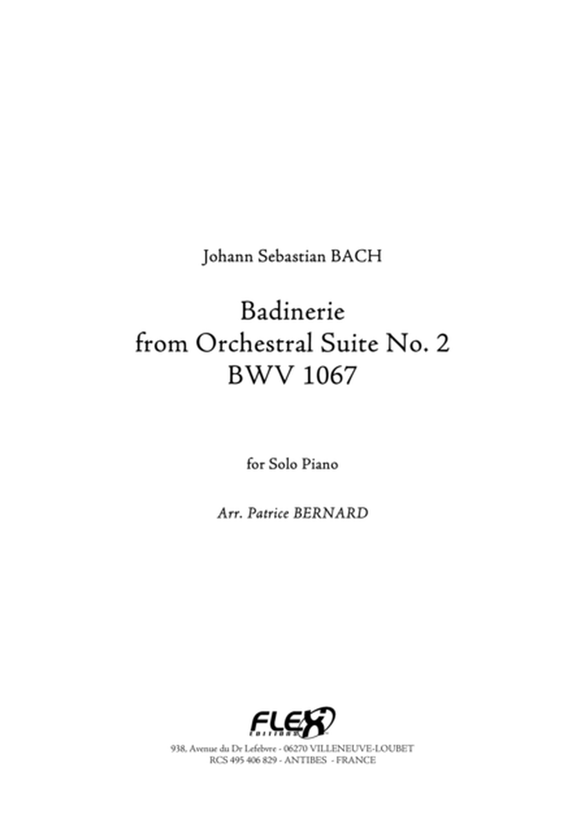 Badinerie from Orchestral Suite No.2 BWV1067 image number null