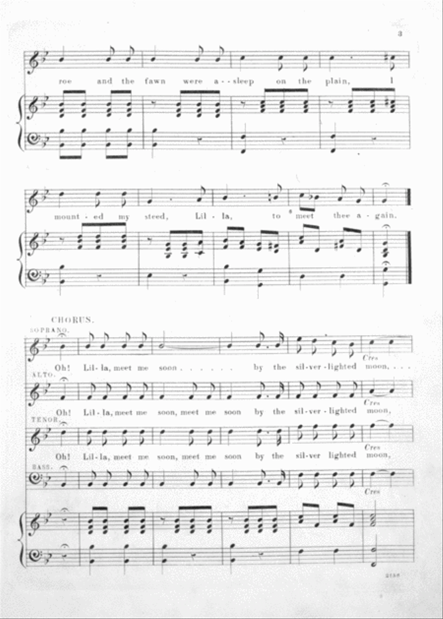 Music of the Baker Family. The Wooneac Serenade Voice scores gallery preview page 3
