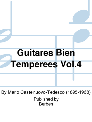 Book cover for Guitares Bien Temperees Vol. 4