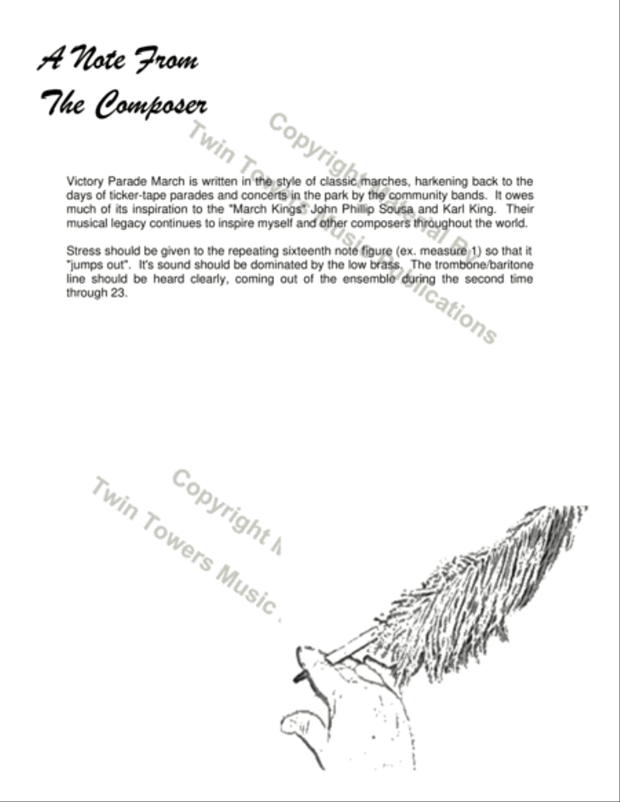 Victory Parade Victory Parade Concert Band scores gallery preview page 3