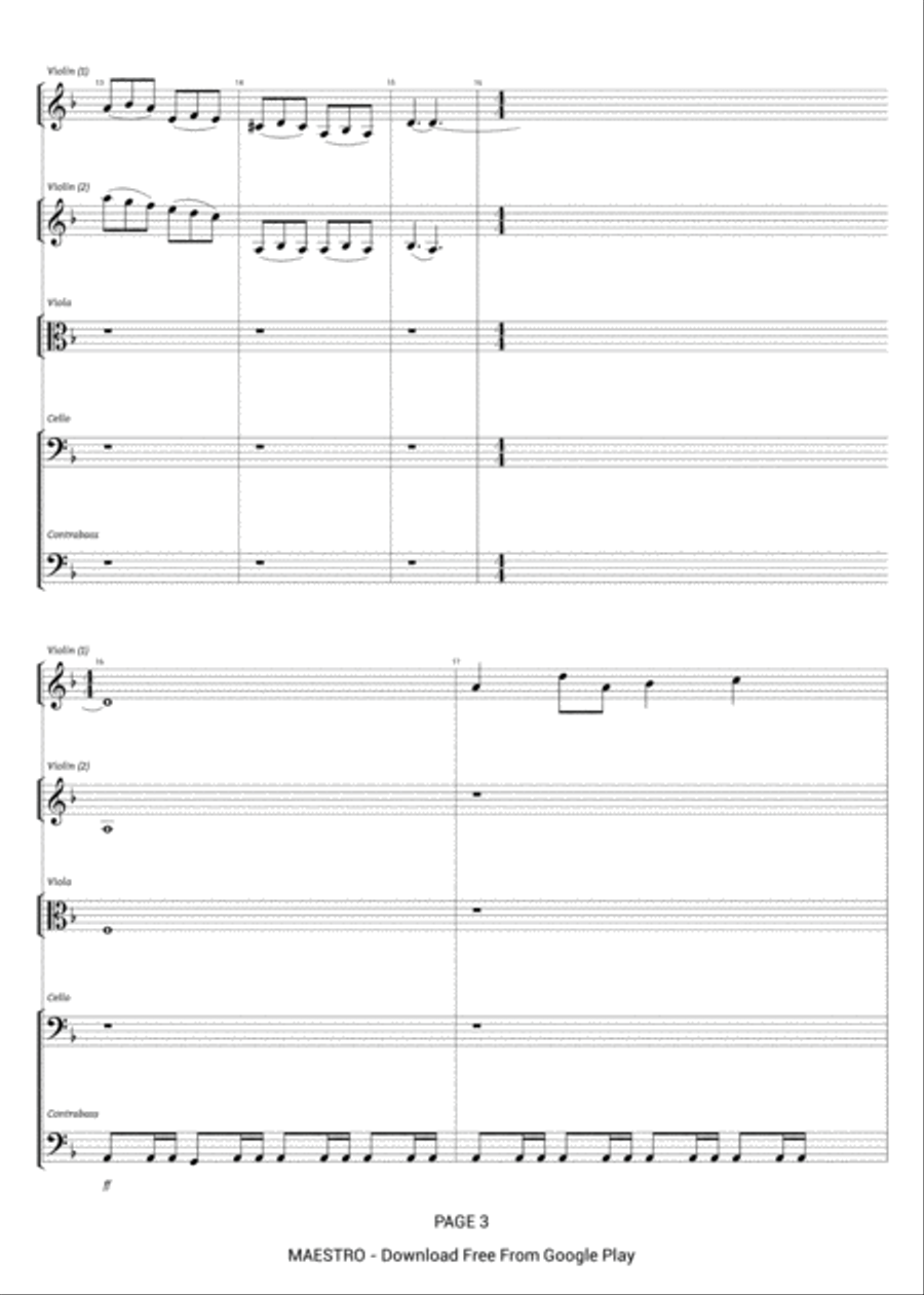 Waterfall Waterfall String Quartet scores gallery preview page 3