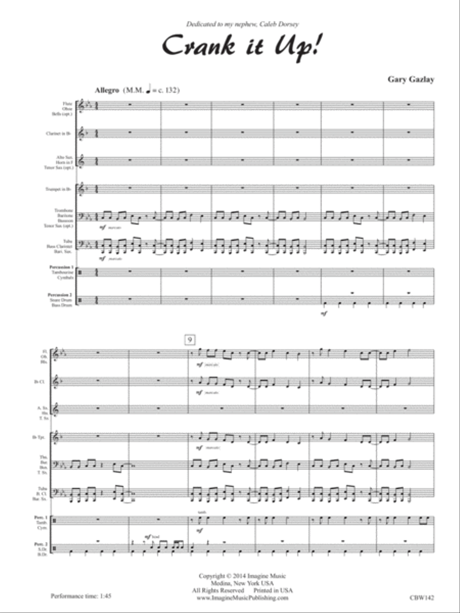 Crank it Up! Concert Band scores gallery preview page 1