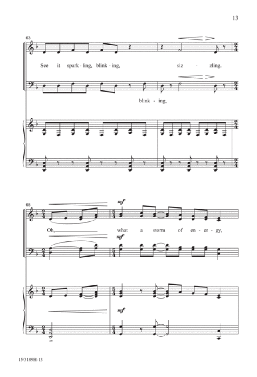 Lightning! 4-Part scores gallery preview page 13