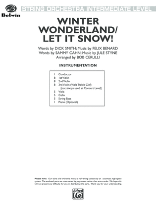 Winter Wonderland / Let It Snow!: Score
