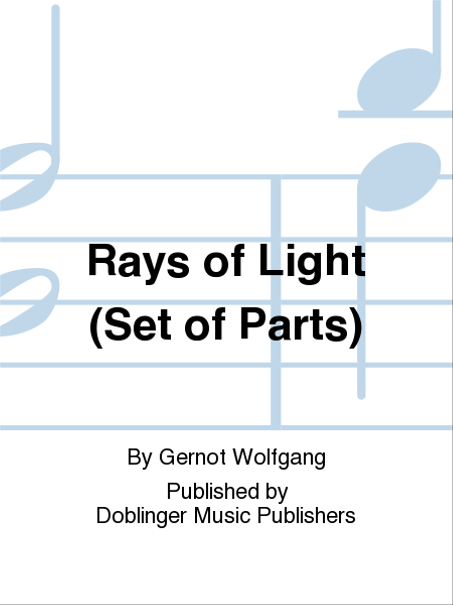 Rays of Light (Set of Parts) Oboe scores gallery preview page 1