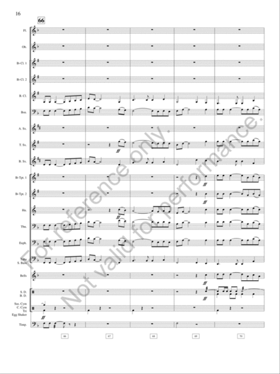 Pioneer Ballads Pioneer Ballads Concert Band scores gallery preview page 17