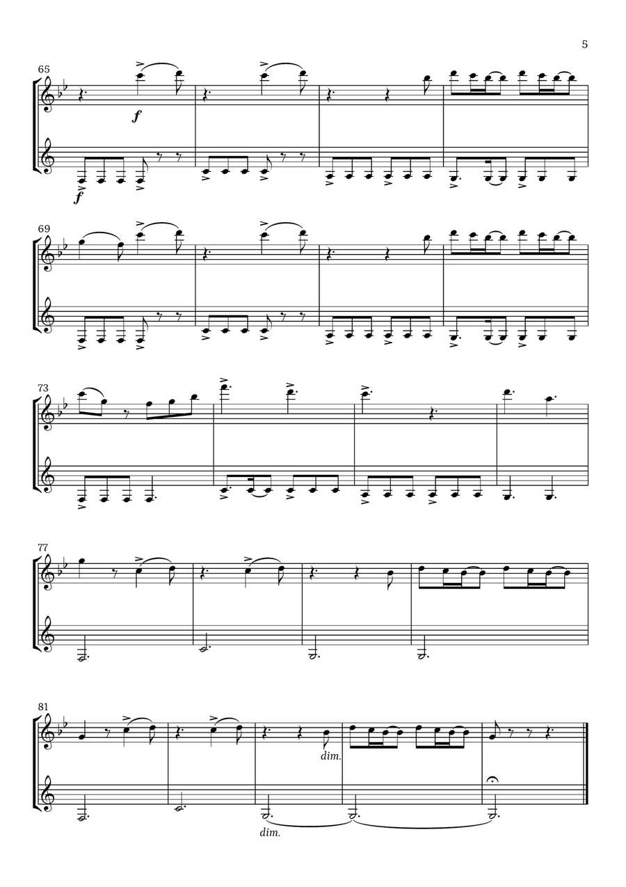 Beautiful Things Woodwind Duet scores gallery preview page 5